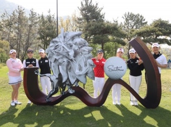 선전을 다짐하는 장하나·임희정·이소미·이승연·최혜진·박현경·유해란 [KLPGA 넥센·세인트나인 마스터즈]