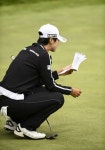 신중하게 그린을 살피는 박성현 프로 [LPGA US여자오픈]