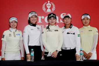 '미디어 데이'에 참가한 박민지·이정은6·박현경·김효주·윤이나 [메이저 KLPGA챔피언십]