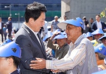 원 지사, 강정마을 방문 주민화합과 명예회복 약속