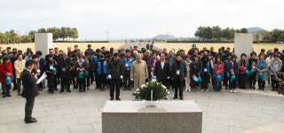 세계 유네스코 회원 400여명 4.3평화공원 방문, 화해와 상생의 가치 나눠