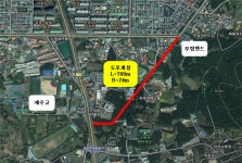 부림랜드에서 1100도로 구간, 도시계획도로 개설