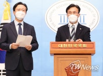 김민석 국회 보건복지위원장, 채현일 영등포구청장 ‘뉴신길‧뉴대림 비전’발표