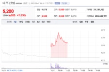 [특징주] 대주산업 주가 11% 급등…이유는?