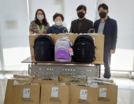 수원시 장안구 파장동, 저소득 가구 초중고 신입생에게 책가방 지원