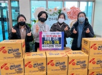 인천시 남동구, 지구시민연합 인천지부 만수2동에 라면 25박스 기부