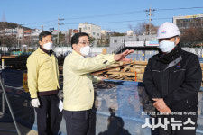 허성무 창원시장, ‘348억 투입’ 의창구청 신축현장 점검 나서