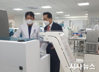 우태주 국민의힘 경기도당 부위원장, 용인세브란스병원 코로나19 선별진료소 의료진 위문