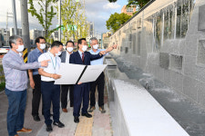 대구 달성군, 화원고등학교 벽천 폭포 조성 완료