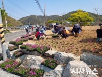 청도군 금천면, 소천1리 유휴지 소공원 조성...휴식공간 활용