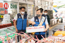 월성원자력본부, 감포공설시장 장보기 및 청렴캠페인 행사