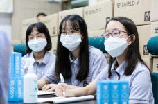 쉴드브이, 백암고등학교 소독제 기부로 안전한 방역 지원