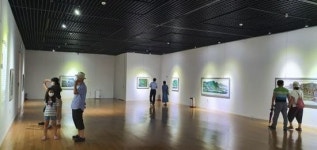 진도 남도전통미술관, 수묵산수화와 청록산수화 전시 열려