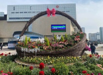 대구시, 동대구역 광장에 꽃바구니를 품은 정원 조성