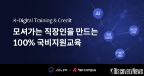 패스트캠퍼스, 고용노동부 ‘K-디지털 트레이닝 및 크레딧’ 사업 기관 선정