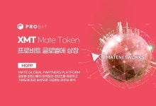 뷰챗 개발사 메이트네트웍스의 XMT 토큰, 15일 프로비트 글로벌 상장