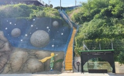 별빛마을전망대 어린왕자 버스승강장 설치