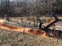 영광 물무산 행복숲, 맨발 황톳길 개장 준비