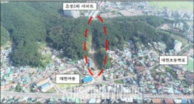 대천~죽정동 간 도로개설공사 터널 균열 진행 중