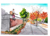 경의선숲길생태그림연구소 | 서울시, 16명 시민그림 경의선숲길 옆 경의선 숲길 전시.. 산책 드로잉