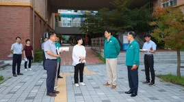 도성훈 인천광역시교육감, 청라 아파트 화재 사고 관내 학교 임시주거시설 위문