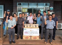 농협 축산물도매분사, 자매결연 마을 찾아 복 맞이 목우촌 삼계탕 나눔