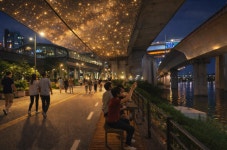 서울시, 옥수역 일대 두모교 경관조명 개선.. 한강의 밤 금빛 모래로 물든다