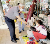 엄경익 조합장, 폭염 속 시장 찾아 상인 위로