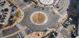 진해구, 천천히 회전차량에 양보하며 진입하세요