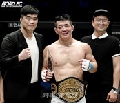 [로드 FC] 미들급 챔피언 라인재,원주는 무패와 챔피언 꿈 이룬 약속의 땅