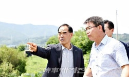 김인식 사장, 경북 용수공급과 안전관리 현황 점검