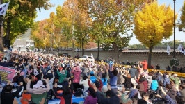 [현장르포] 극한 대치의 현장, 청와대 광야교회를 가다