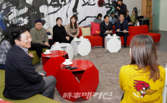 원희룡 도지사 설중송탄… 어려울 때일수록 돕겠다