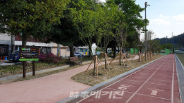 광양시, 한국항만물류고등학교 명상숲 조성으로 휴식공간 마련