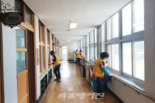 나주시 문평면, 개학 맞이 코로나19 방역 실시