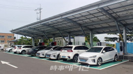 제주 도심권에 전기차 10대 동시충전 신개념 충전소 탄생