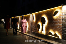 광주광역시 광산구, 어두운 통학로 LED벽화로 밝힌 우산동 주민들
