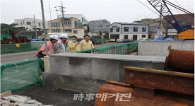 이영진 제주 부시장 집중호우 대비 저류지 등 재해예방사업장 현장 점검