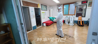 광양시 마로클린협동조합, 옥룡면 경로당 26개소 방역 실시
