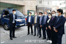 광주 북구의회, 용봉동 공영주차장 예정부지현장 활동 실시