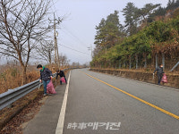 곡성군 목사동면 이장단, 연수 대신 고향사랑 환경정화 활동 실시