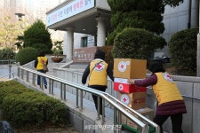 부산적십자사, 16개 구군 보건소 선별진료소 의료진 물품 지원 힘 보태