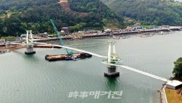 광양시, 배알도~망덕포구 해상보도교 성공적 연결