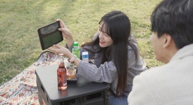 야외에서 사용 가능한 홈스크린 골프 파이골프, 캠핑족 사로잡아