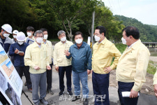 김영록 도지사, 화순 동복천 수해복구 현장 점검