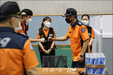 광주서부소방서, 코로나19 백신 예방접종센터 격려방문