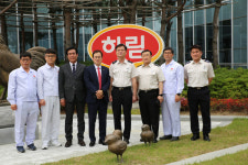 최민철 전북소방본부장.  ㈜ 하림 익산공장 소방안전관리 실태점검