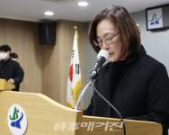 고개숙인 박희영 용산구청장