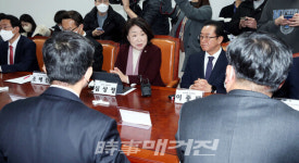 초당적 정치개혁 의원모임 운영위서 발언하는 심상정 정의당 의원