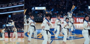 2024 골든스테이트 워리어스 하프타임쇼 – 태권무 퍼포먼스